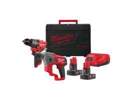 M12 FUEL™ powerpack (M12 FPD2, M12 CH, 2 x M12 B4 accu, 1 x C12C lader, 1 xHD Box)