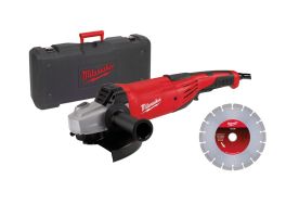 Haakse slijpmachine + diamantset AG 22-230 E Diamantset