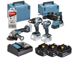 LXT 18 V Combiset voor (slag)schroeven, (klop)boren en slijpen in M-bo