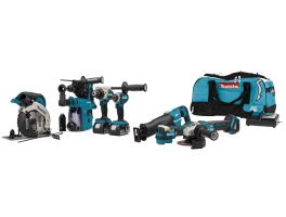 18 V Combiset voor (slag)schroeven, (klop)boren, slijpen en zagen en m