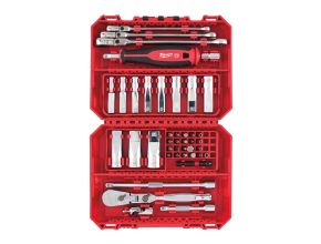 42 pc 1/4" Drive Ratchet & Spanner & Deep Socket Premium Set Metric