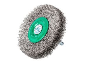 Wheel Brush S6 60x13mm Stainless Steel Crimped 0.3mm - 3 pc
