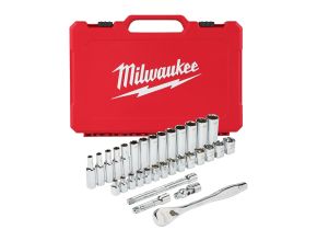 3/8 Drive 32 pc Ratchet + Socket Set Metric
