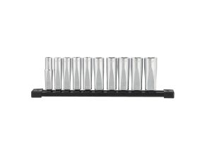 3/8" Drive Metric Deep Chrome Sockets - 10 pc