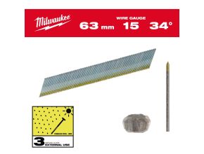 Inox 15G / 34° / 63 mm / SC3 - 2.200 pc